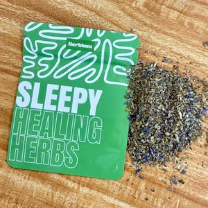 SLEEPY pre-ground Herbal Blend • Tea Blend • Mullein, gotu kola, holy basil, safflower