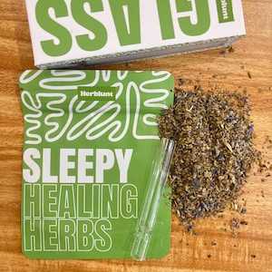 Sleepy Herbal Blend with glass pipe Set