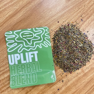 UPLIFT  pre-ground Herbal Blend • Tea Blend • Skullcap, lavender, hops, mullein, blue cornflower