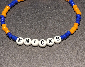 Knicks NY beaded Basketball Bracelet