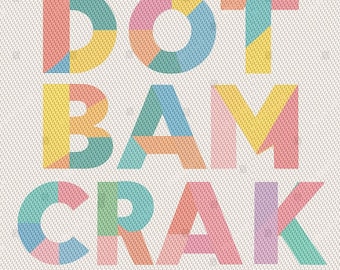 Mahjong Dot Bam Crak Needlepoint Canvas