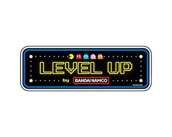 Pac Man Level Up Arcade Logo #1 Waterproof Vinyl Sticker Decal Die-Cut