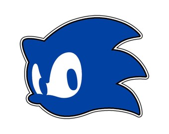 Sonic The Hedgehog Head Logo #1 Waterproof Vinyl Sticker Decal Die-Cut