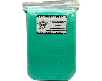 Turquoise 100G Soft Air Dry Clay | 100 Grams | Butter Slime Clay | Crafting Clay | Fake Bake Supplies | Light Weight Clay, Molding Clay