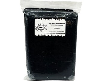 Black 100G Soft Air Dry Clay | 100 Grams | Butter Slime Clay | Crafting Clay | Fake Bake Supplies | Light Weight Clay, Molding Clay