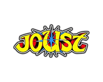 Joust Arcade Logo #1 Waterproof Vinyl Sticker Decal Die-Cut