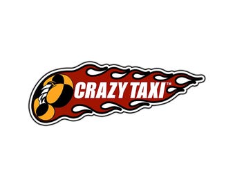 Crazy Taxi Arcade Logo #1 Waterproof Vinyl Sticker Decal Die-Cut