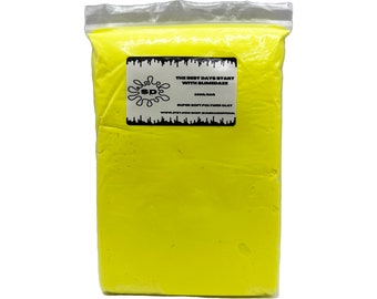 Bright Yellow 100G Soft Air Dry Clay | 100 Grams | Butter Slime Clay | Crafting Clay | Fake Bake Supplies | Light Weight Clay, Molding Clay