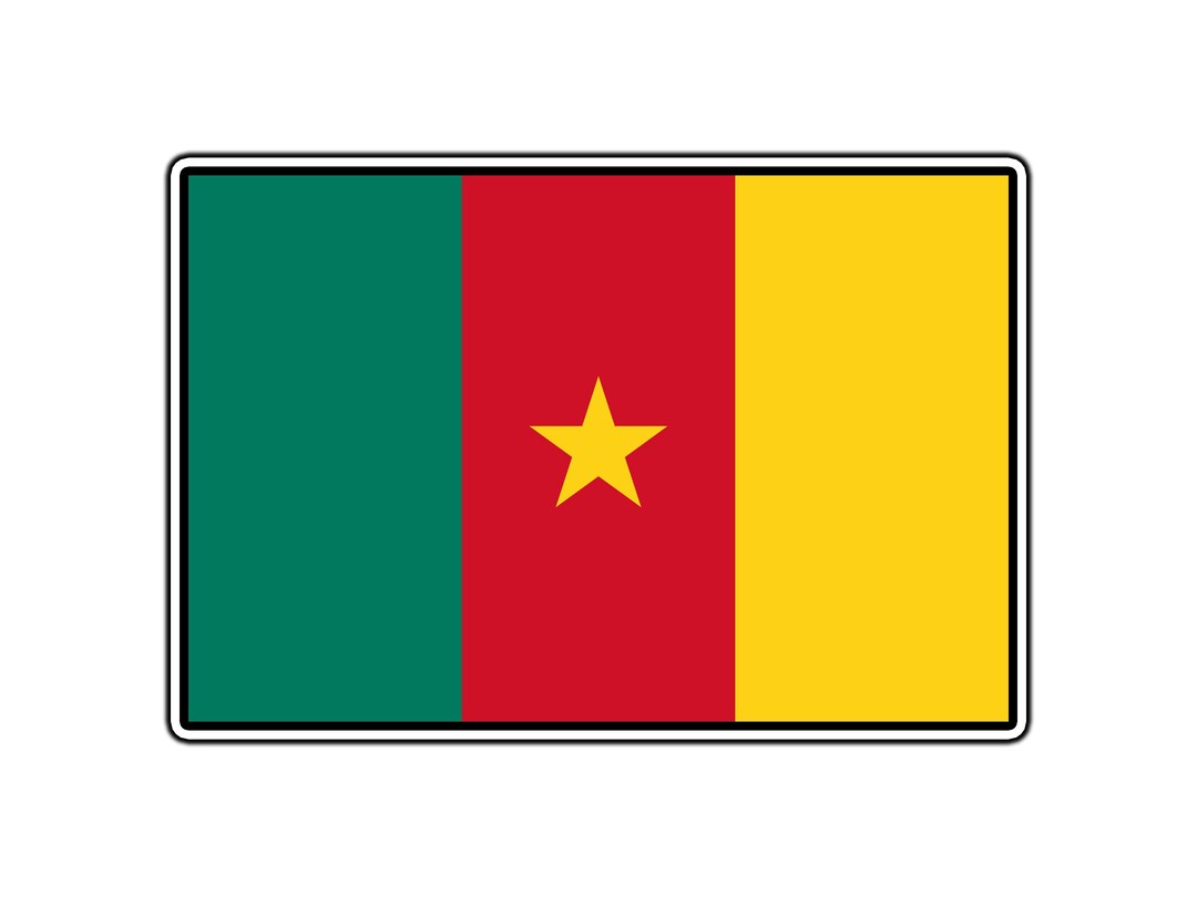 Cameroon Flag Waterproof Vinyl Sticker Decal Die-cut - Etsy