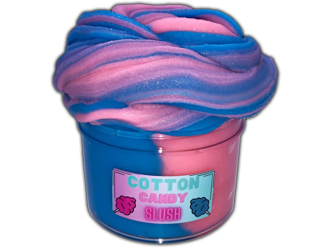 Cotton Candy Slush Icee Slime Blue Slime Pink Slime Etsy