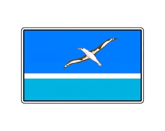 Midway Islands Flag Waterproof Vinyl Sticker Decal Die-Cut