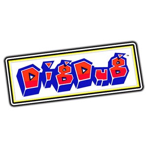 Dig Dug Arcade Logo #1 Waterproof Vinyl Sticker Decal Die-Cut