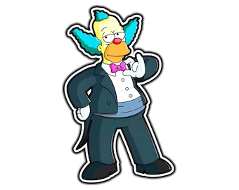 Tuxedo Krusty Waterproof Vinyl Sticker Decal Die-Cut