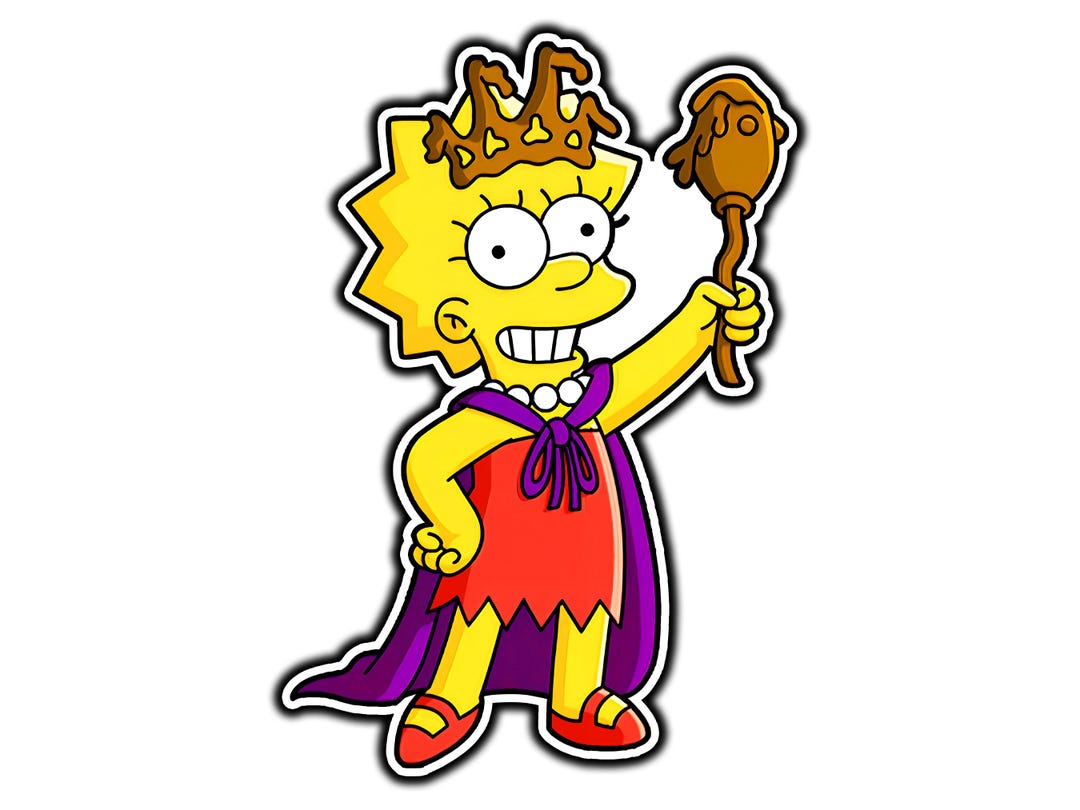 Little Miss Springfield Lisa Waterproof Vinyl Sticker Decal Die-cut - Etsy