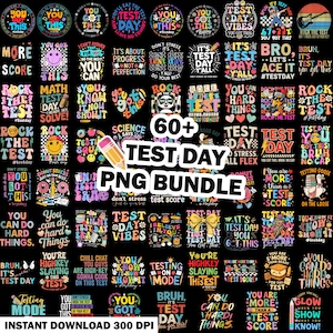 Bundle PNG C'est la journée des tests, vous avez cette journée des tests png, coordinateur de tests png, sublimation de la journée des tests png, tests d'état png