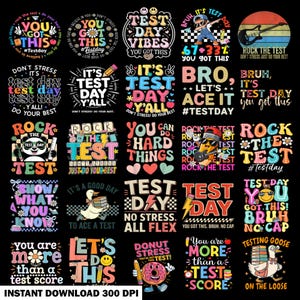 Pakiet PNG „To dzień testu”, „Masz ten dzień testu” w formacie PNG, koordynator testów w formacie PNG, projekt sublimacji „Dzień testu” w formacie PNG, testowanie stanu w formacie PNG zdjęcie 2