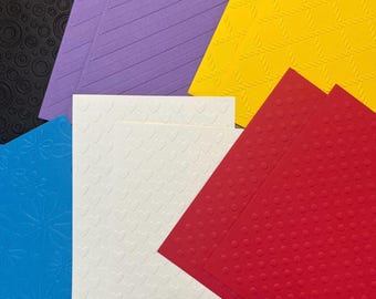 Embossed paper bundle-12 pieces