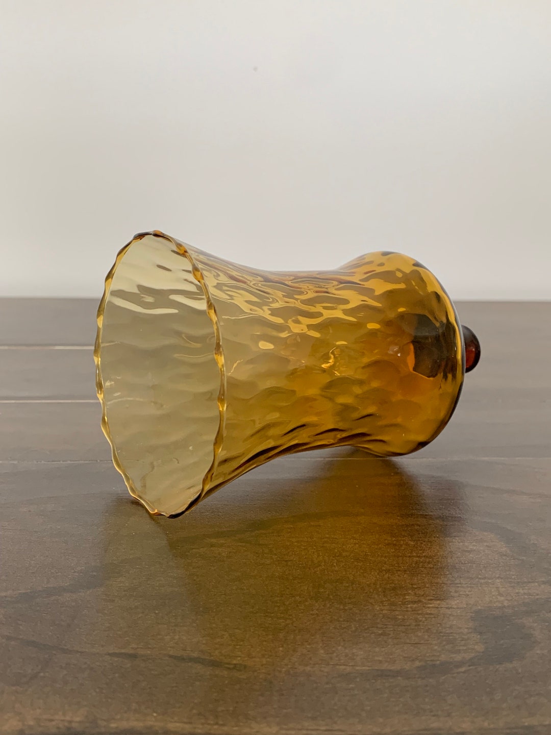 Amber Glass Candle Globe Etsy