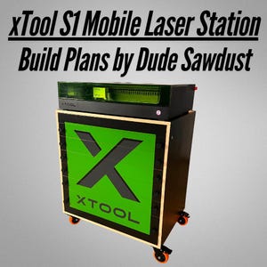 xTool S1 Mobile Laser Engraving Station, Laser Engraver Cabinet