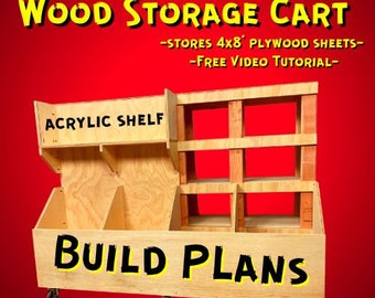 Scrap Wood Storage Cart | Digital Woodworking Plans