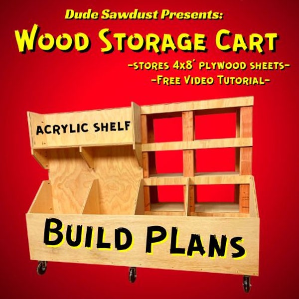 Scrap Wood Storage Cart | Digital Woodworking Plans