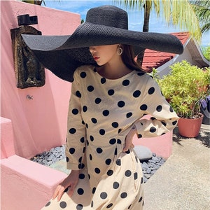 Extra Wide Brim Sun Hat Women, UPF 50 Oversized Sun Hat Packable Brim, Giant Floppy Hat, Extra Large Straw Sun Hat, Beach Hat, Sunhat image 3