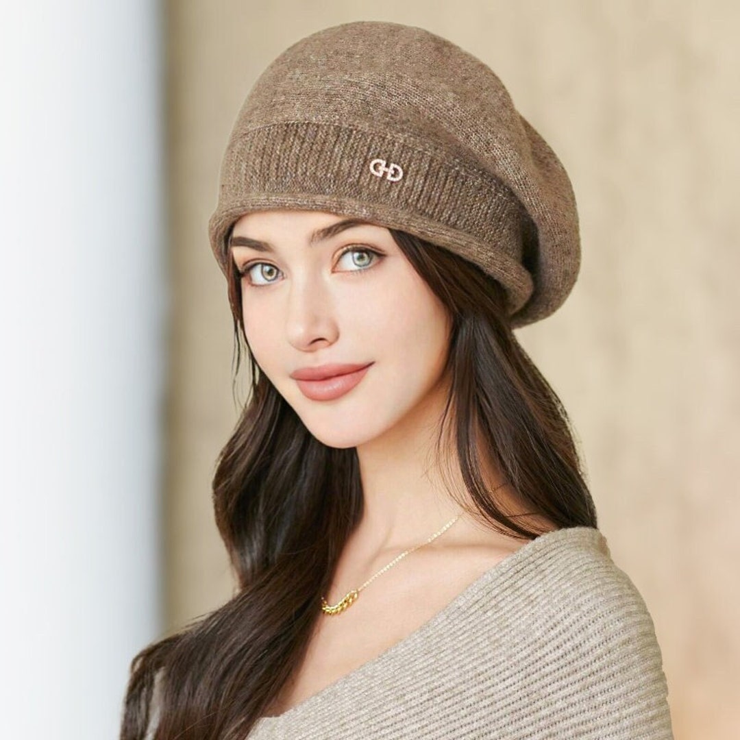 Chic Streetwear Beret for Women, Classy Beret, Knit Beret Hat, Fall