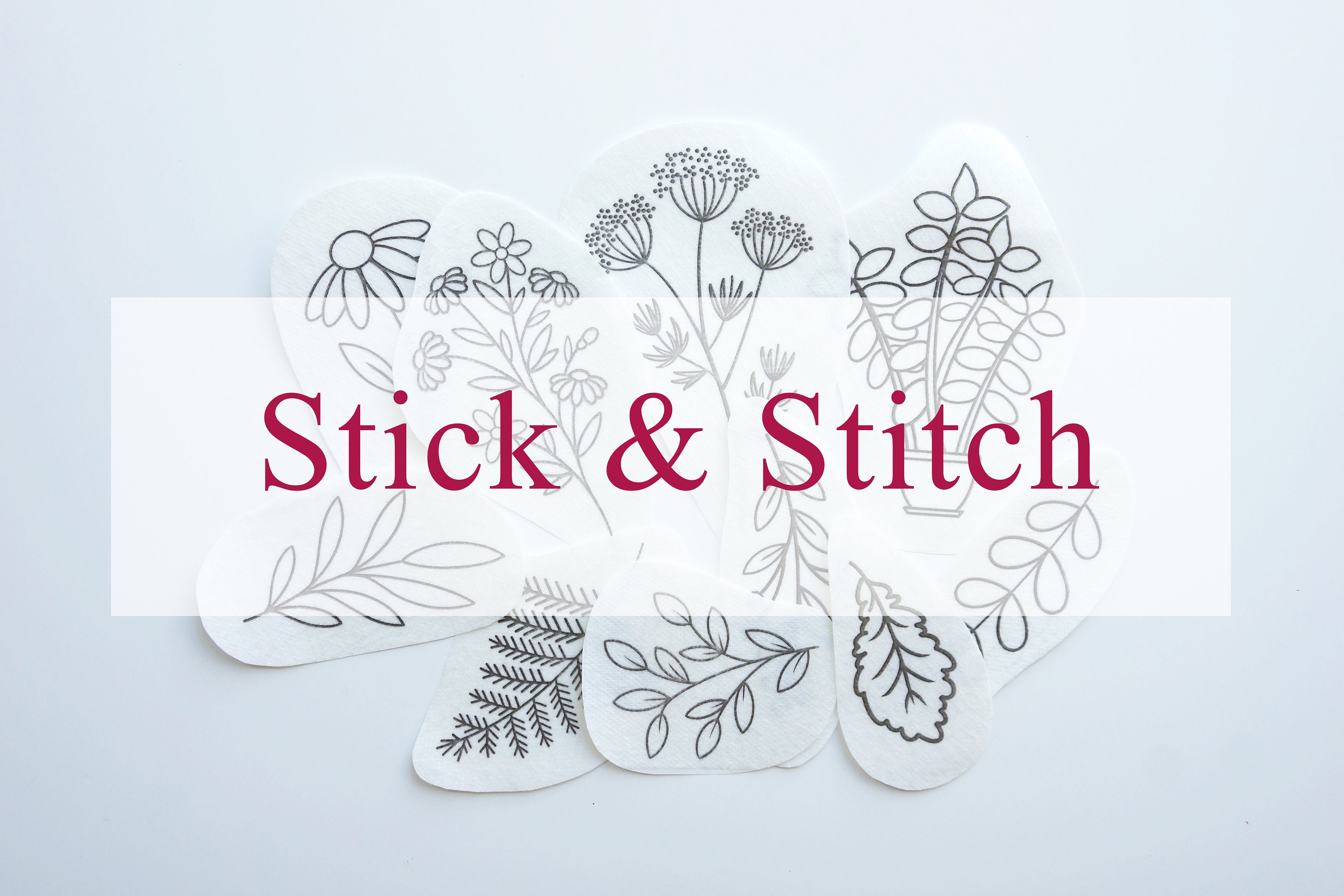 Mountains - Peel Stick and Stitch Hand Embroidery Patterns 