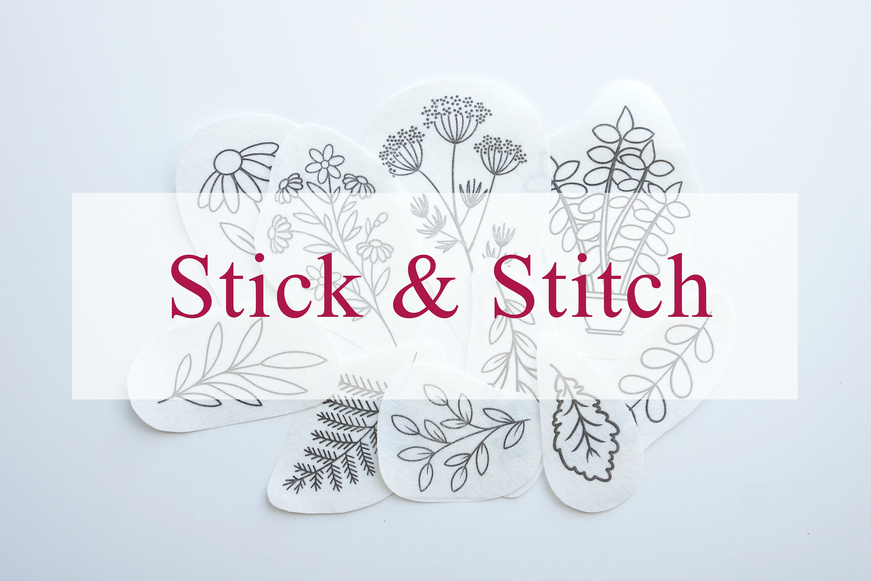 Mountains - Peel Stick and Stitch Hand Embroidery Patterns