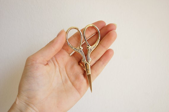 Vintage Gold Scissors Stainless Steel Crafting Scissors Cute Fabric  Scissors Gift for Crafty People Gift for Crafter Craft Lovers 