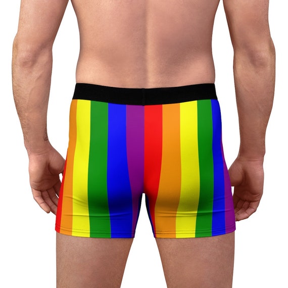 Pride Underwear Rainbow Boxer Briefs 