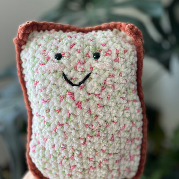 Strawberry Poptart Crochet Plushie