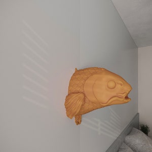 3D Koi fish wall decor- Swimming on the wall.The Koi is visiting your house-Amazing boys and girl room decor.