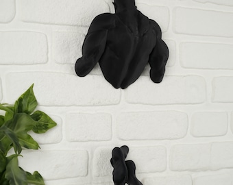 3D Muscular Man Wall Sculpture – Unique  Wall Art