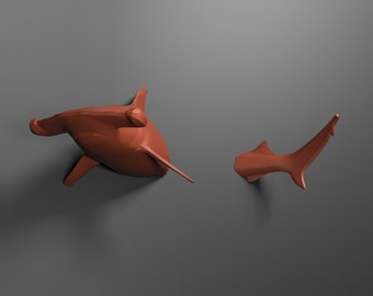 Hammerhead Shark wall decor- The Hammerhead Shark decor-Hammerhead Shark