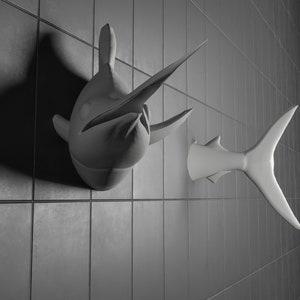 Swordfish Wall Art: 3D Printed Ocean Decor image 3