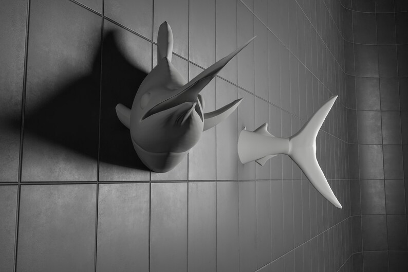 Swordfish Wall Art: 3D Printed Ocean Decor image 3
