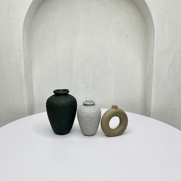 Modern Miniature Vase Set, 1:12 Scale