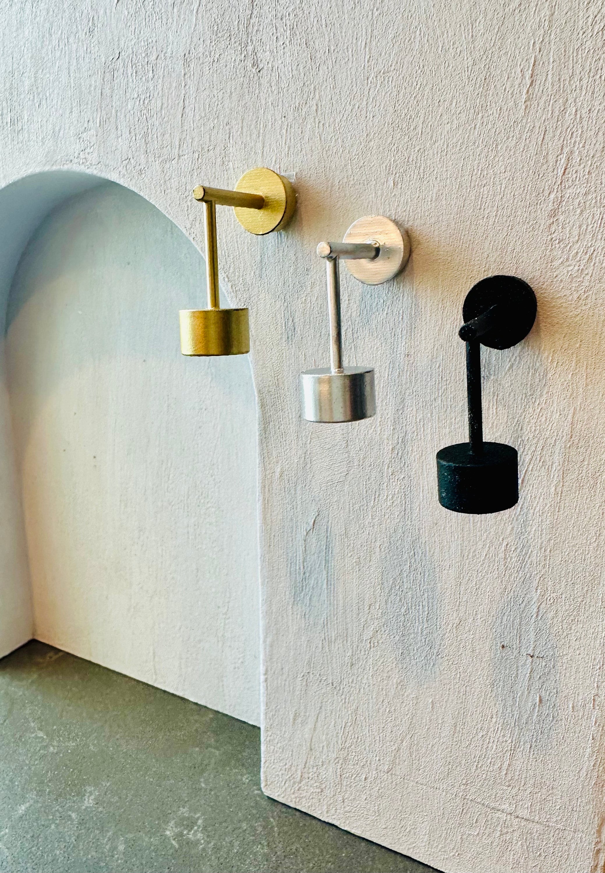 Modern Miniature Wall Sconce with Magnetic Light, Italian-Inspired Dollhouse Light