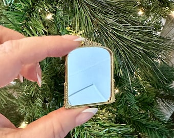 1:24 Scale French Gleaming Primrose Miniature Mirror, Dollhouse Mirror