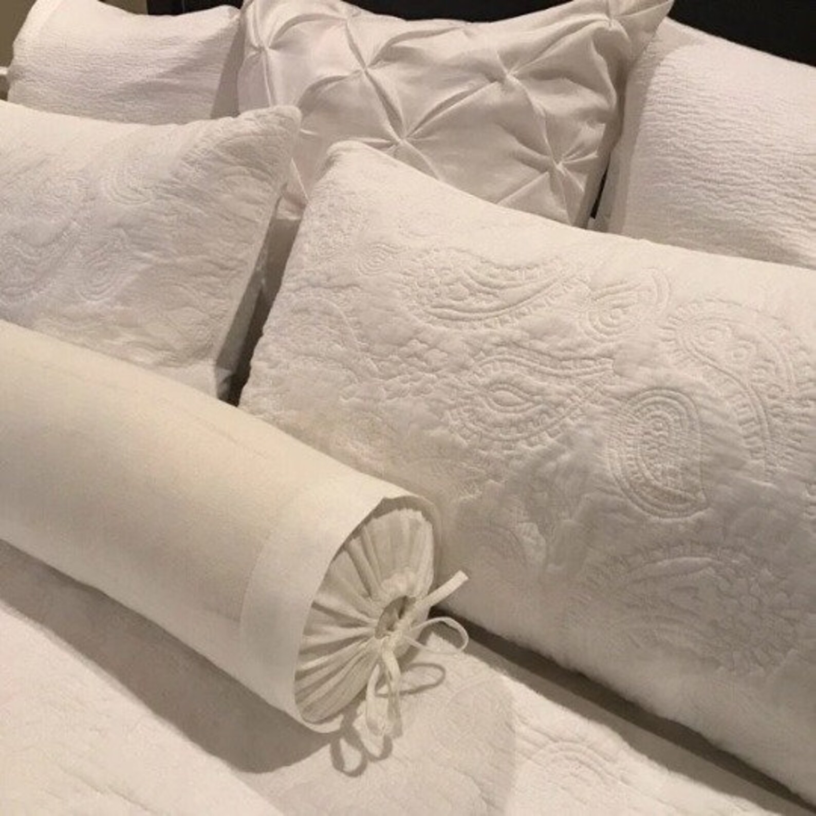 Bolster Neckroll PILLOW CASE COVER. for Round Bolster Etsy