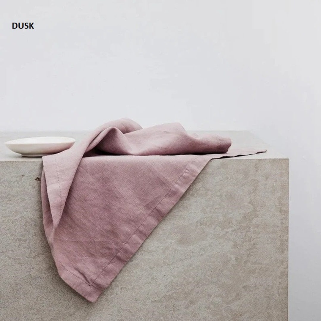 Dusty Rose Napkin Cotton Napkins Handmade Napkin Soft Etsy