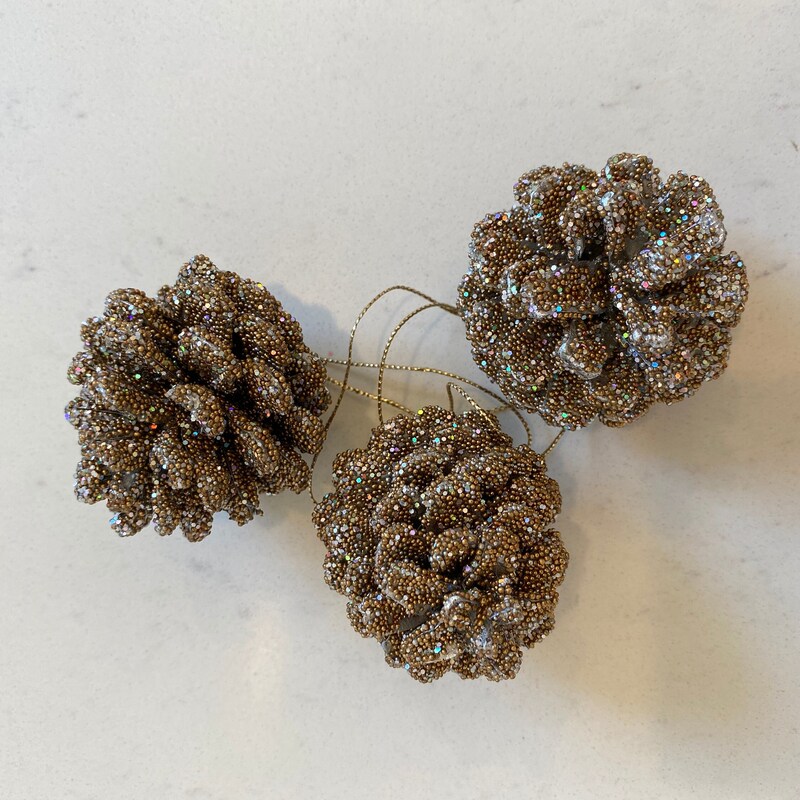 Glitter Pine Cones - Etsy