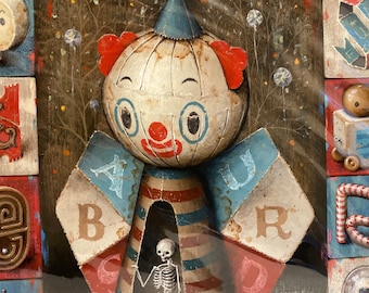 Pleasure Scary Clown Carnival Print by Jason Limon 2018