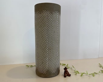 Vaso da fiori grande e alto in effetto cemento