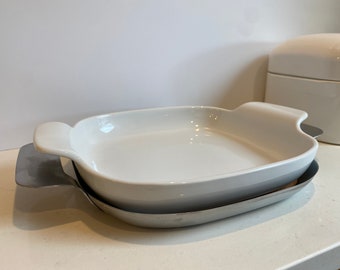 Hard to Find IKEA Ceramic Casserole and Stainless Steel Serving Tray