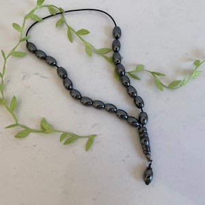 Worry Beads Gebetsperlen - Griechische Komboloi - Hämatit Edelstein - Reisform - Schweres Gewicht