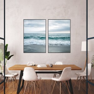 Ocean View Wall Art – Serene Coastal Print Set – Beach Decor Photography: Set of 2 Digital Prints