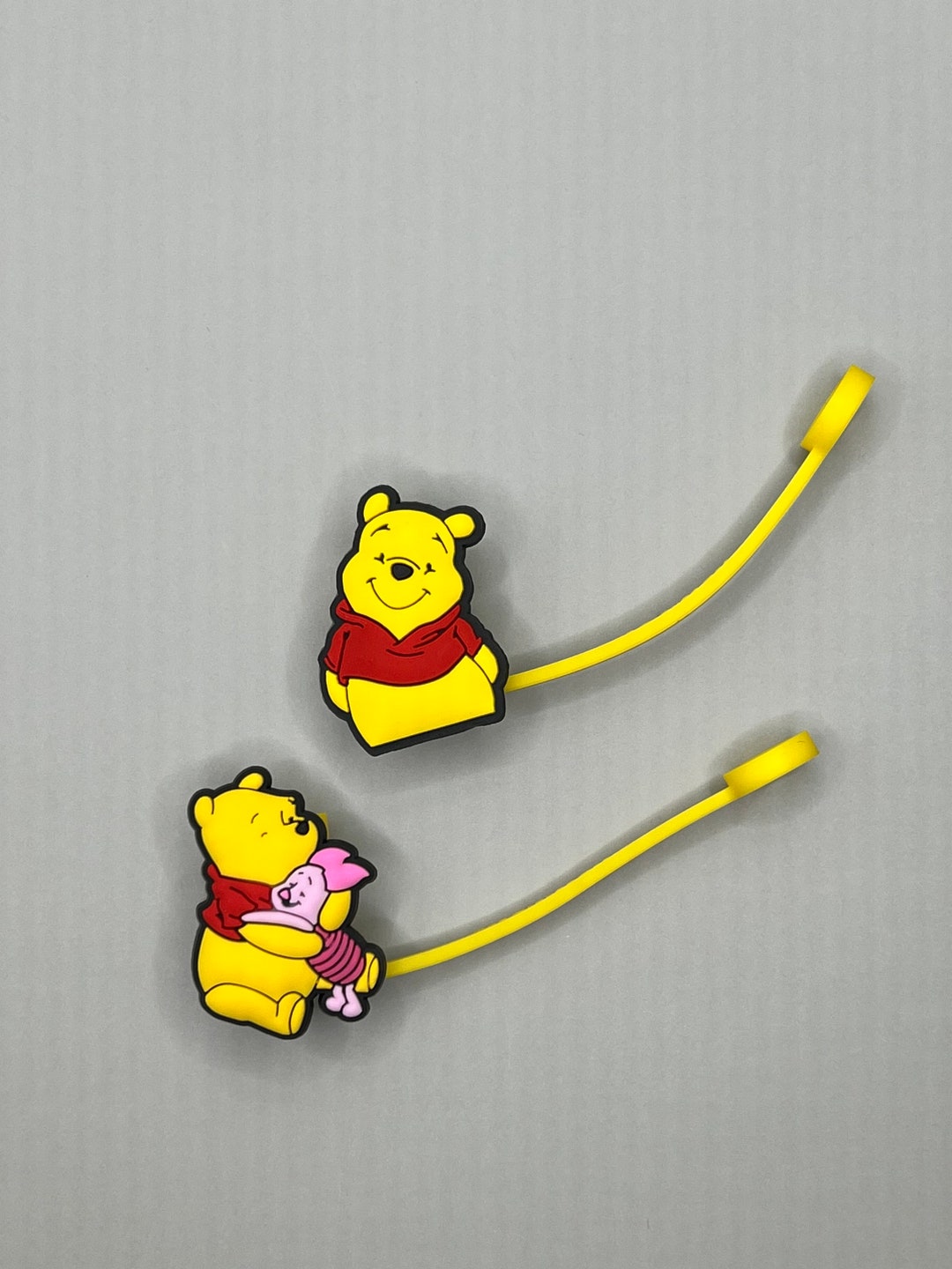 Winnie the Pooh Straw Tip Covers pair 