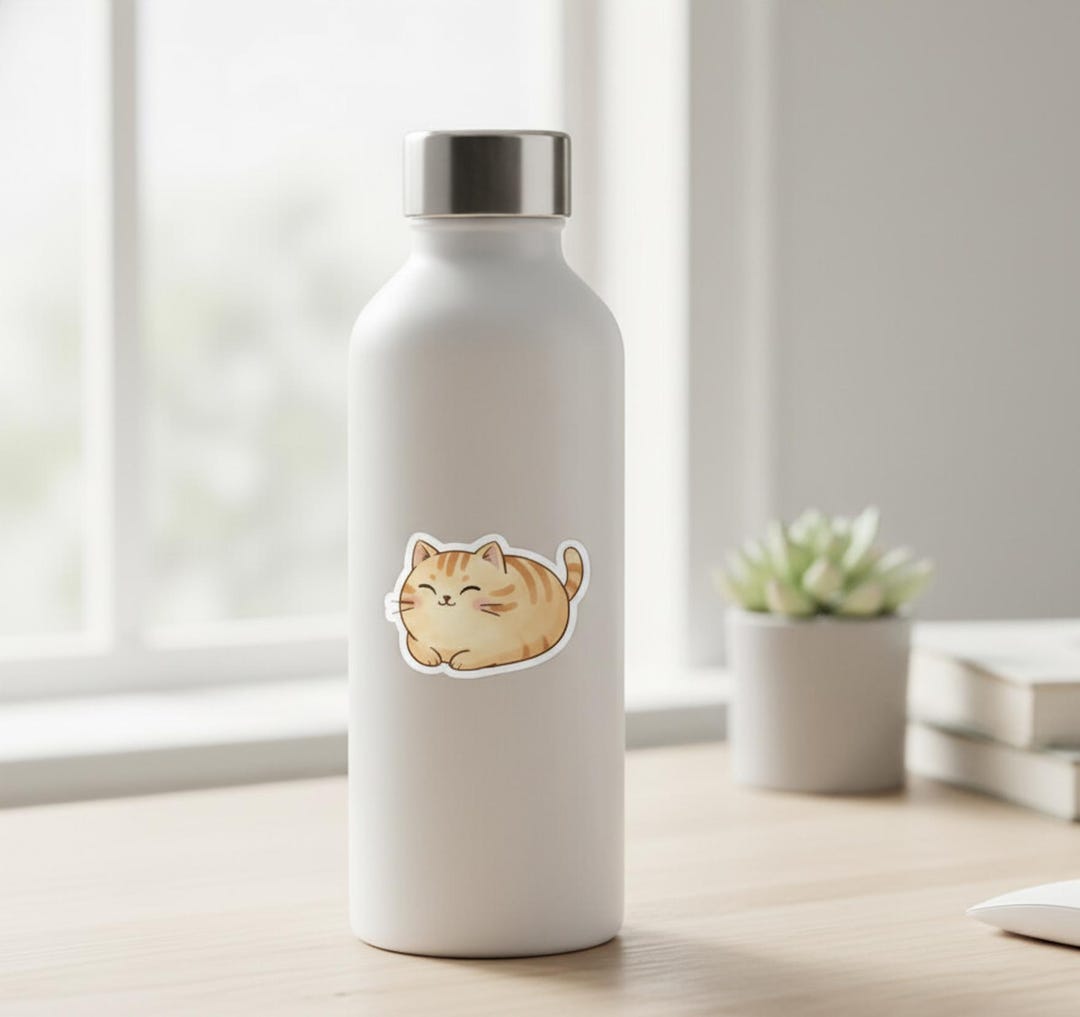 Cute Kitty Cat Vinyl Sticker Pack Kawaii Cat Mom Decor Gift Set Cat ...